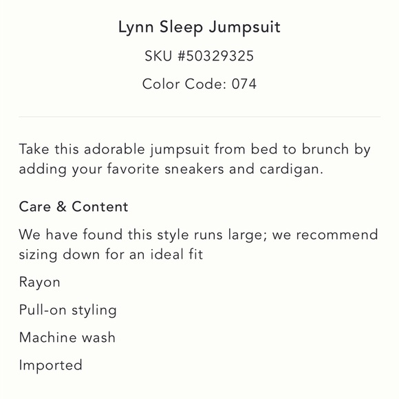 Anthropologie Lynn Sleep Jumpsuit - Picture 8 of 8